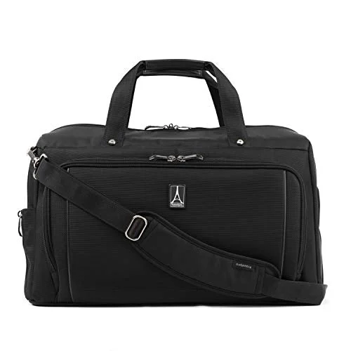 Suitcase for mini getaways-Travelpro Crew Versapack Weekender Carry-on Duffel Bag W/Suiter, Jet Black, One Size