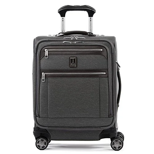 Travelpro Luggage Platinum Elite 20" Carry-on Intl Expandable Spinner w/USB Port, Vintage Grey