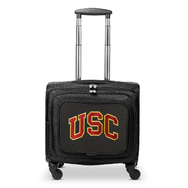 USC Trojans 14" Black Wheeled Laptop Overnighter