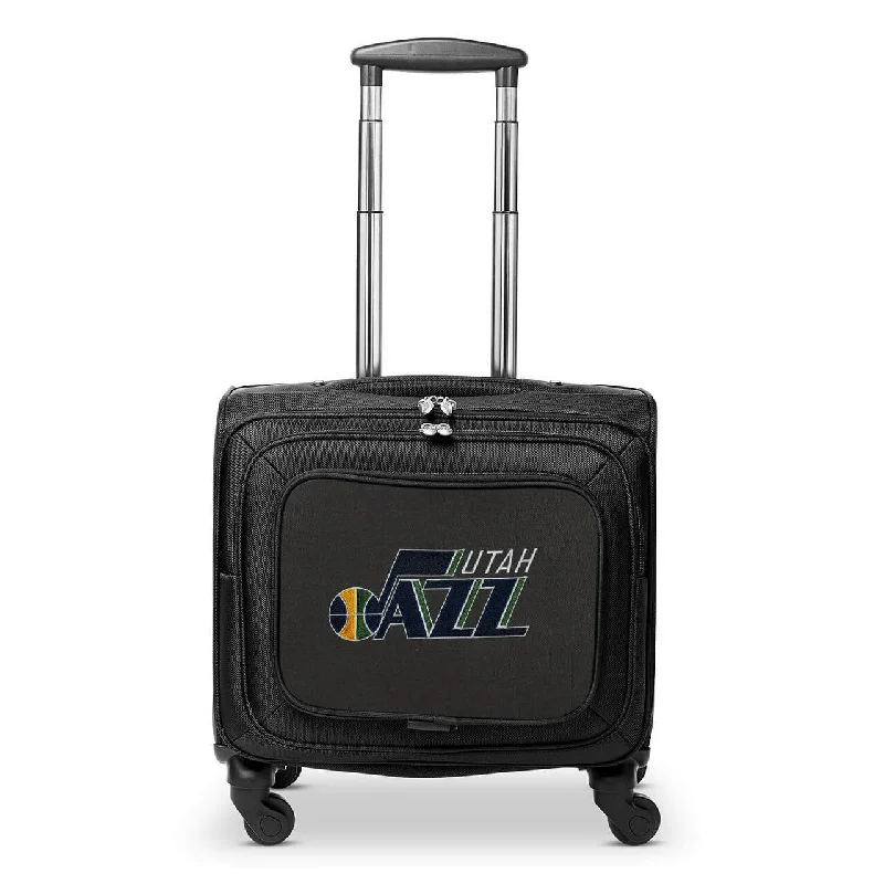 Utah Jazz 14" Black Wheeled Laptop Overnighter