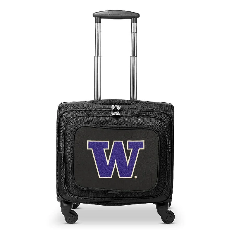 Washington Huskies 14" Black Wheeled Laptop Overnighter