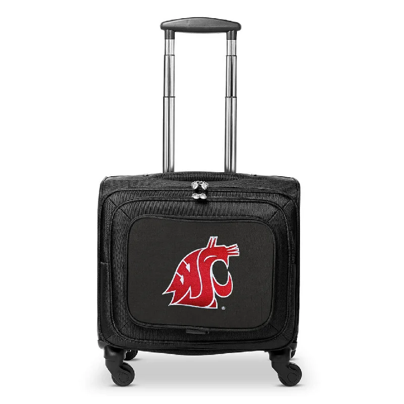 Washington State Cougars 14" Black Wheeled Laptop Overnighter