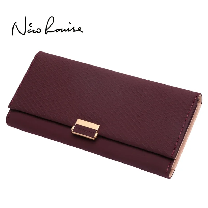 Woman Wallet Clutch Plaid Wallet Zipper Female Ladies Hot Change Women Luxury Credit Phone Card