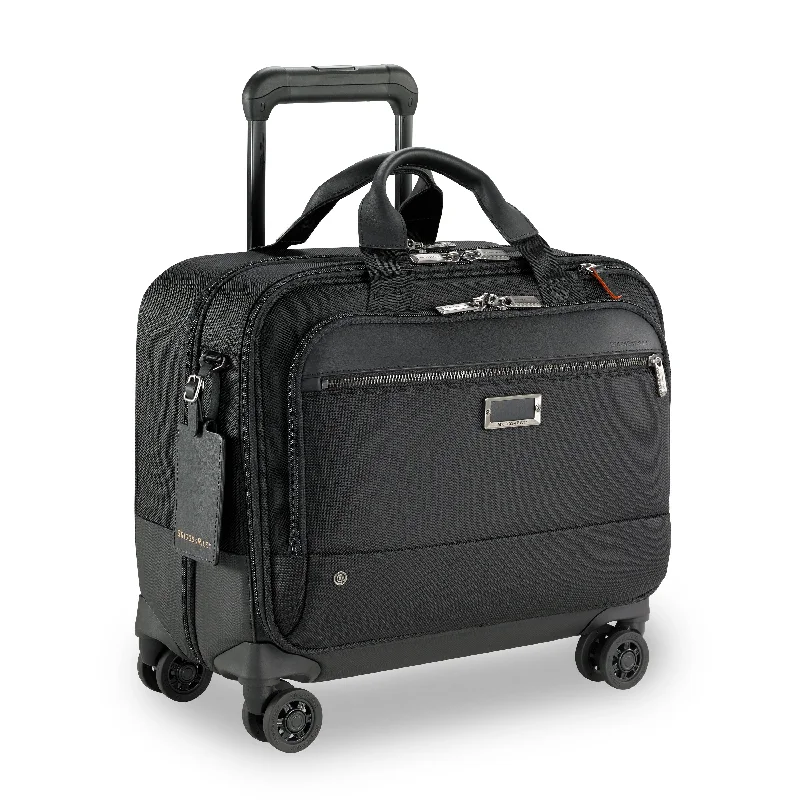 DISCONTINUED- Briggs & Riley @WORK Collection Softside Spinner Zippered Briefcase-  KR420SP